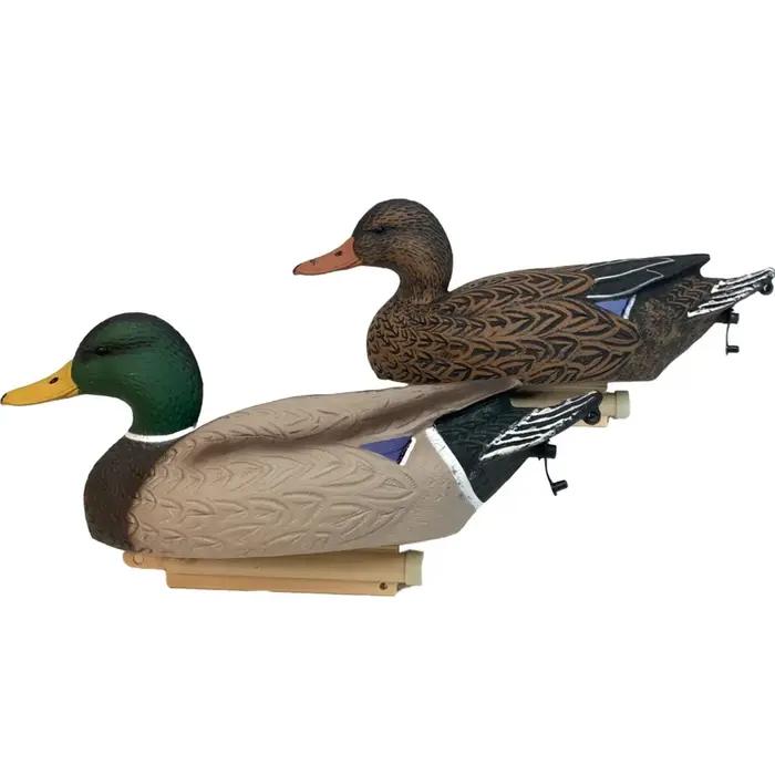 Leurre canard mâle flottant et pliable - Appelant pour chasse et décoration extérieure étang/jardin