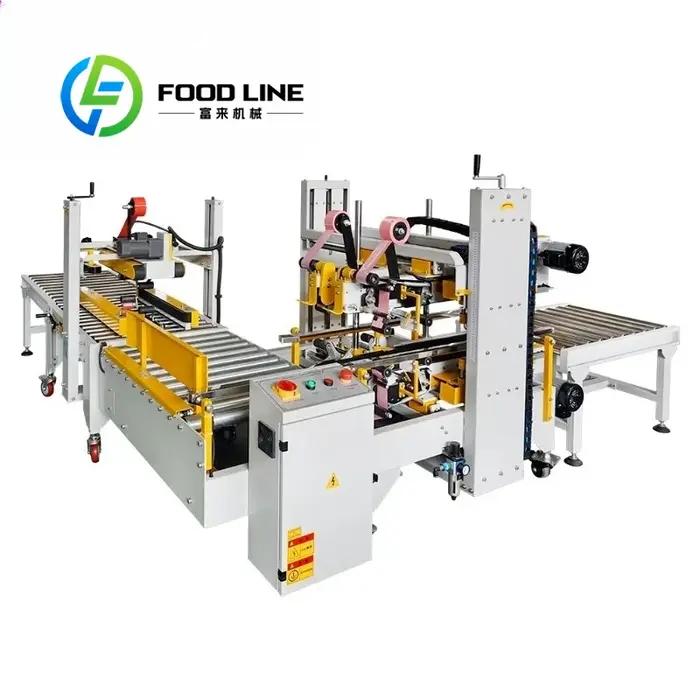 Machine de scellage d'angle professionnelle pour cartons en centre logistique express