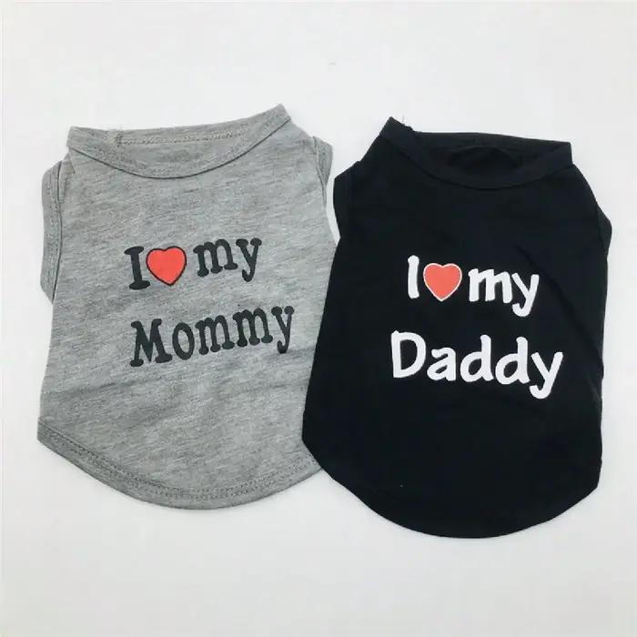 Gilet pour chien, T-shirt pour chiot "I Love My Daddy"
