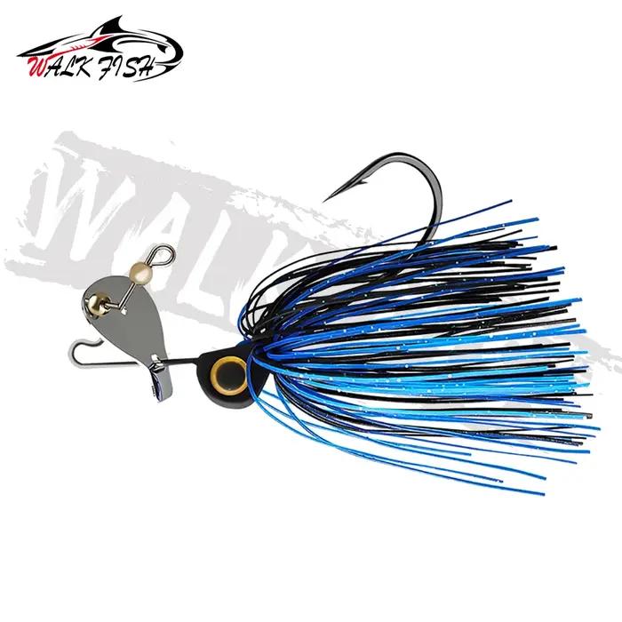 WALK FISH 10cm 15g Leurres de pêche spinner, Chatter Bait, Spinner à grande palete, Jig Dancer, Buzz