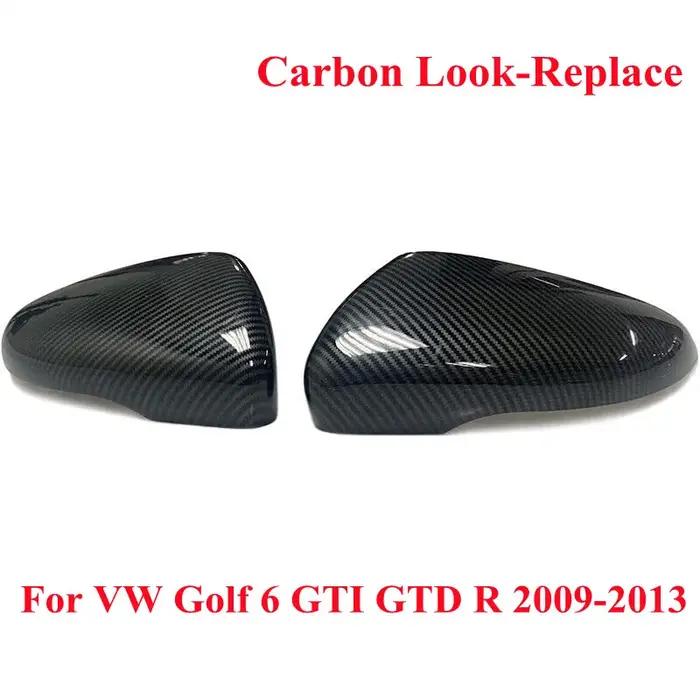 2 couvercles de rétroviseur latéral aspect carbone