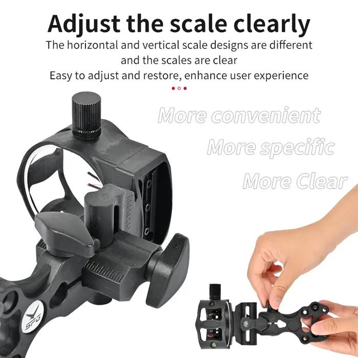 Dispositif de visée pour arc composite réglable en fibre optique noir à offrir pour tir à l'arc et chasse occasions spéciales