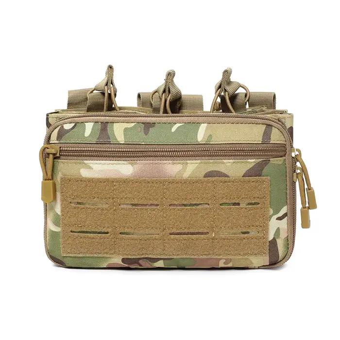 Sac Molle triple porte-cartouches et chargeurs de fusil pour chasse, camping et randonnée en plein air