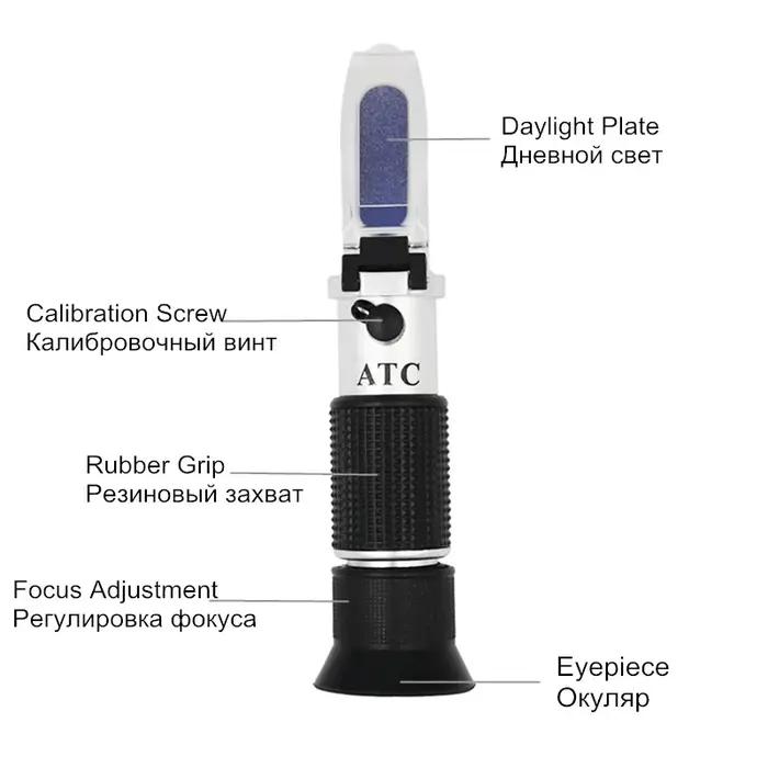 Testeur de point d'antigel de voiture, hydromètre des Émirats arabes unis, déterminer l'antigel de g