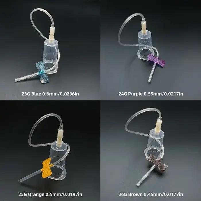 Kit de prélèvement sanguin jetable pour animaux de compagnie avec porte-aiguille et aiguille stérile pour chats et chiens occaions de soins vétérinaires
