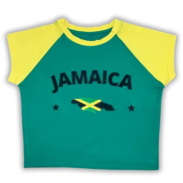 T-shirt à manches courtes et col ras du cou pour femme