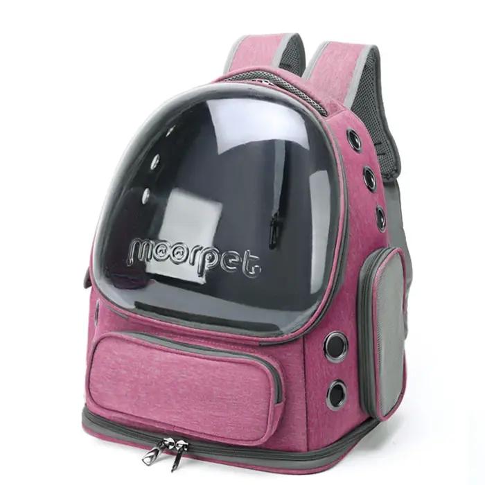 Sac à dos Senha's pour chats, conception respirante, haute capacité, protection de la colonne vertébrale, espace tridimensionnel, facile à transporter, pour les sorties, voyages et soins vétérinaires