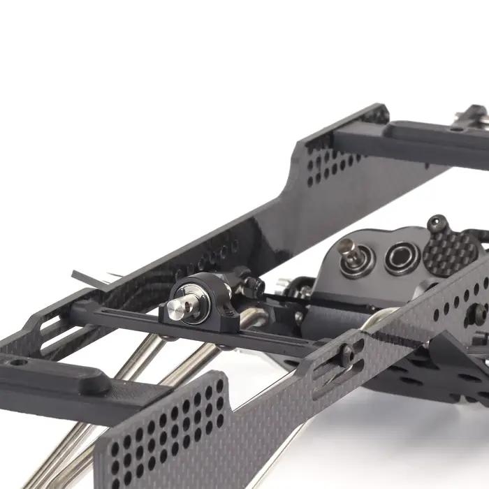 Kit de châssis LCG en carbone Performance RC avec plaque antidérapante Delrin pour plates-formes Comp sur chenilles