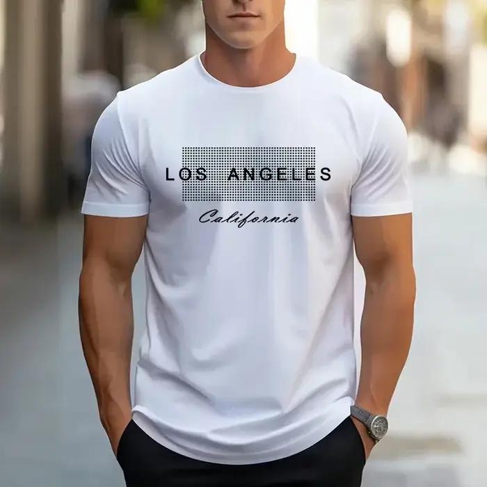 2026 été nouveau T-shirt pour hommes de haute qualité 100% coton couleur Pure t-shirts urbain décontracté mode à manches