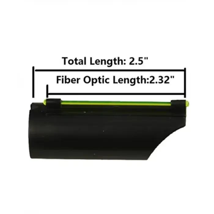 Viseur fibre optique Glo Dot II pour fusil de chasse - Compatible 12 et 20 calibres, montage canon lisse