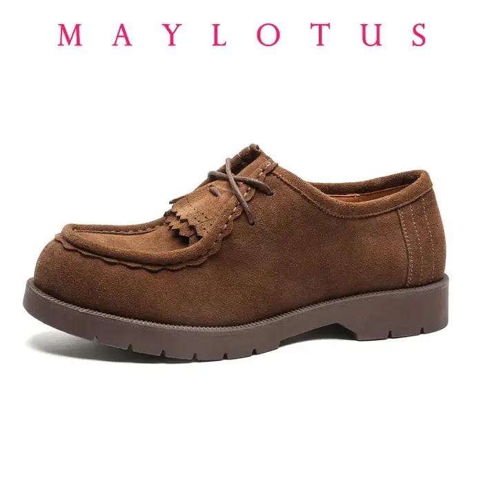 Chaussures en cuir décontractées faites à la main pour hommes