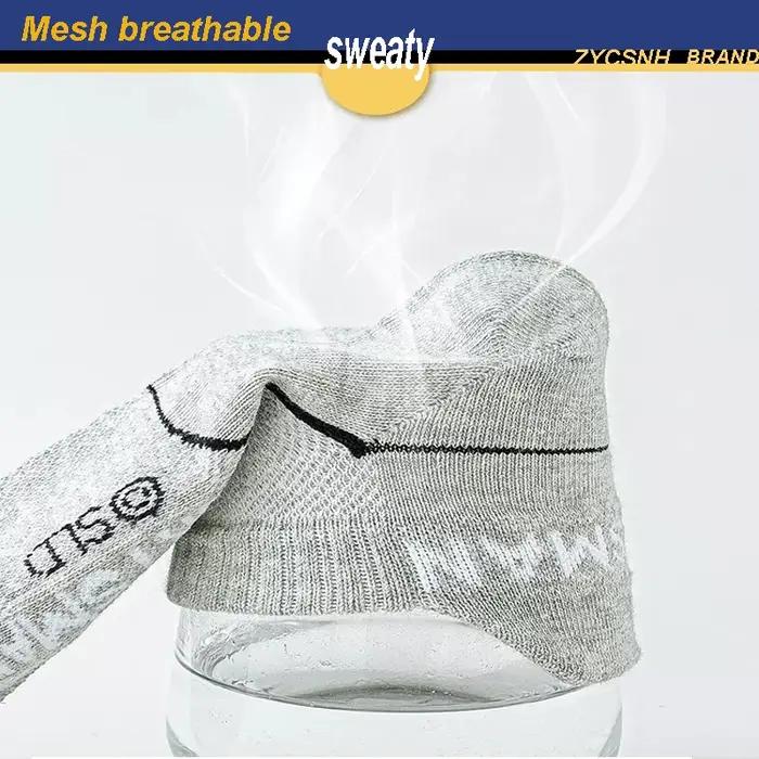 Lot 5/10 Paires Chaussettes Cheville Homme Respirantes Sport Mesh Été Taille 38-44 Courtes