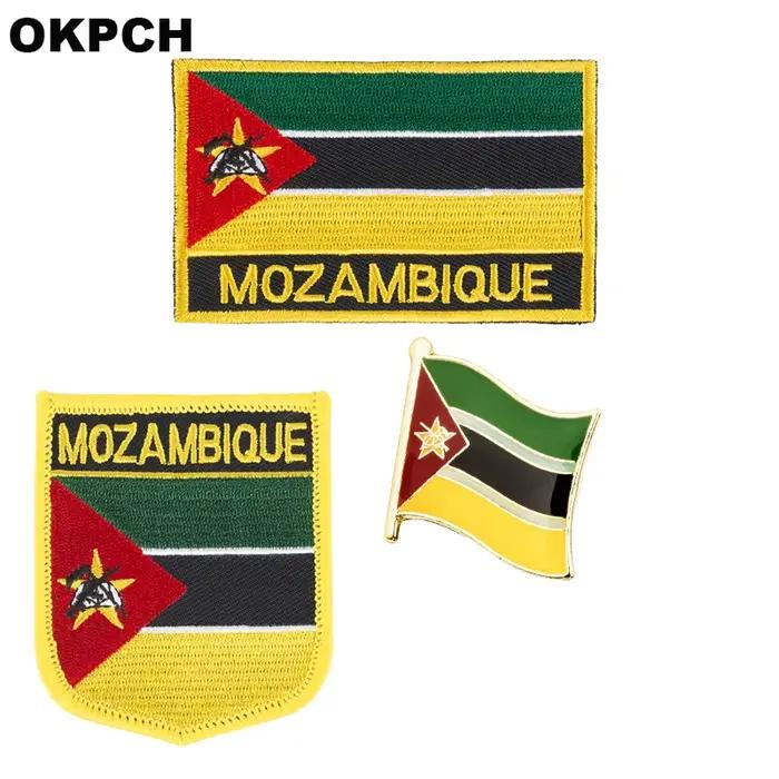 Drapeau National de Monaco brodé à repasser sur patchs pour vêtements