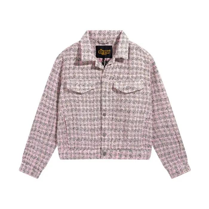 Veste en jean ample pour homme avec logo brodé Drew House