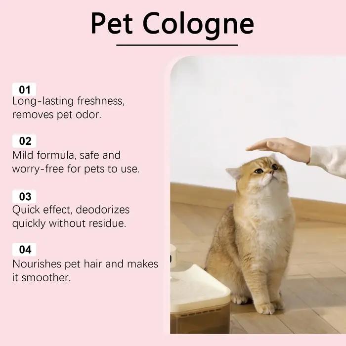 Cologne YEGBONG pour animaux parfum de poudre pour bébé longue durée élimination naturelle des odeurs spray pour chiens chats soin quotidien rafraîchissant