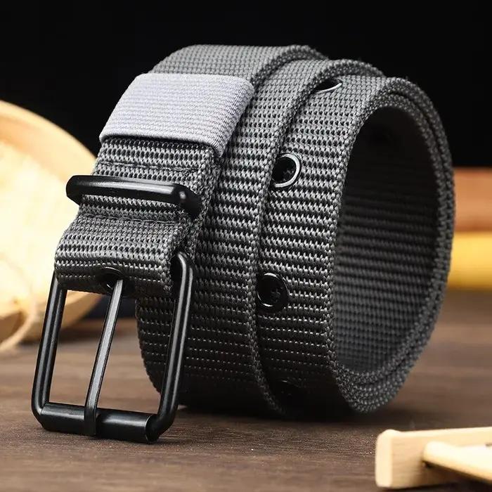 Ceinture en nylon avec broche pour hommes et femmes, ceinture en toile poreuse, ceinture chimbelt av