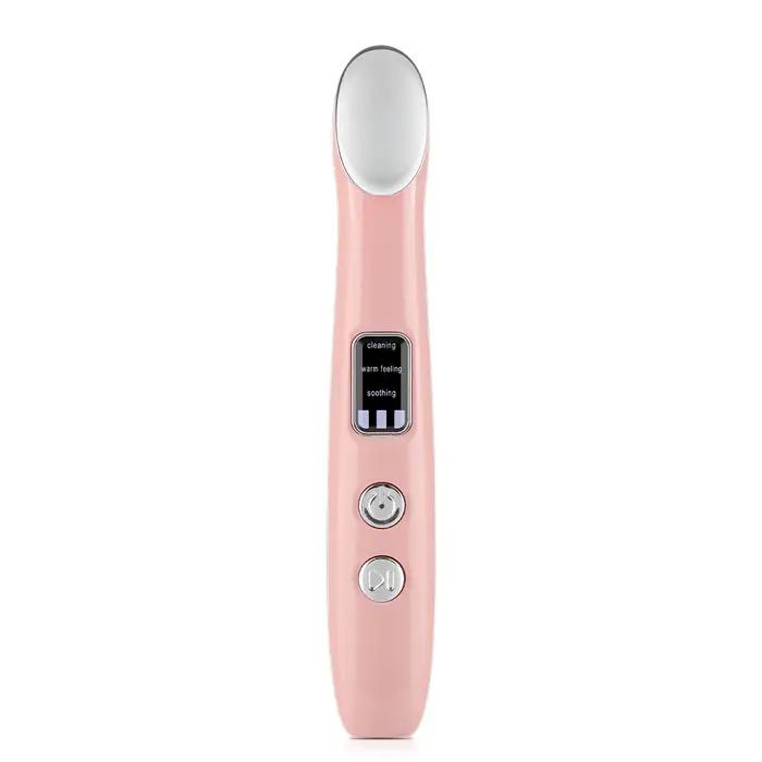 Masque yeux vibrations lumière rouge chaleur anti rides lifting soin cernes poches beauté stylo massage