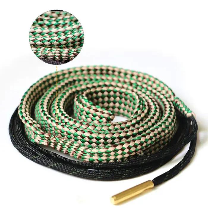 Kit de nettoyage d'alésage de pistolet de chasse avec corde de nettoyage et lingettes pour calibres 12, 22, 223 et autres armes de chasse occasions spéciales