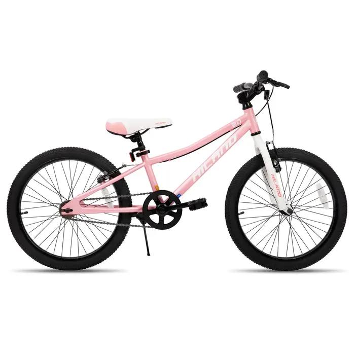 Vélo pour enfants Hiland-VTT robuste avec freinage double V pour filles et garçons occasions extérieures et cadeaux d'anniversaire