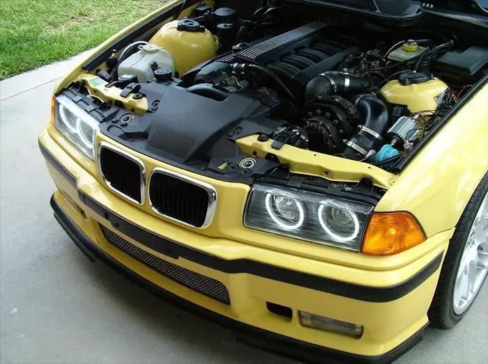 Lait 16 couleurs RGB LED AngHight qualité RGB Angel Eyes Kit 16 couleurs anneau pour BMW E36 série 3