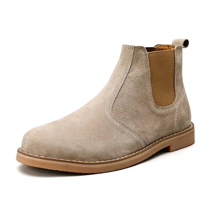 Mode daim désert bottes hommes haut Chelsea