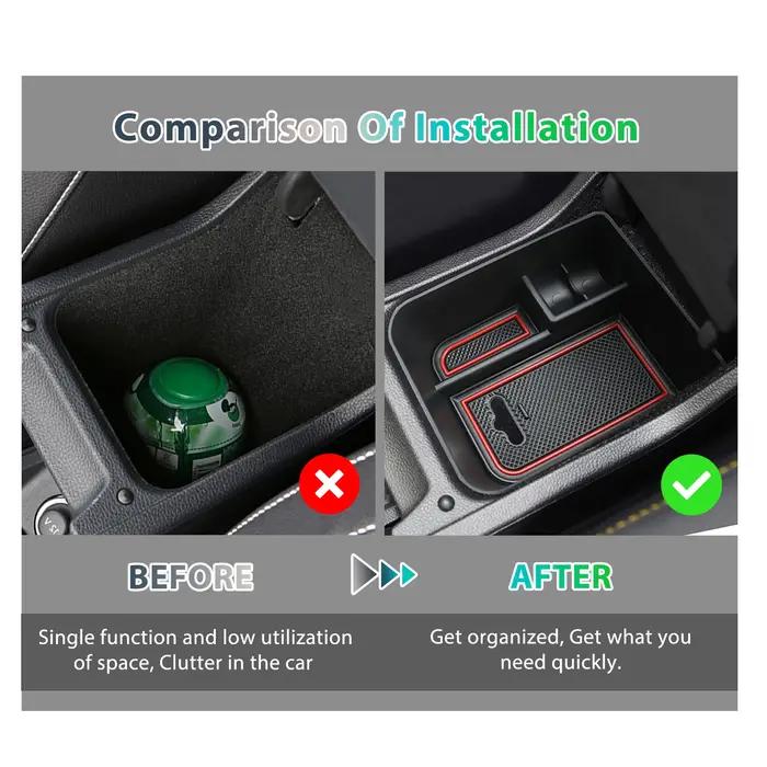 RUIYA Boîte de rangement pour accoudoir de voiture pour Seat Ibiza Typ 6F / Arona SUV 2020-2025 Cont