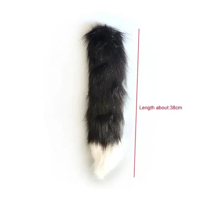 Godemichet sexuel queue de loup pour femme, pénis animal, gode cosplay, couple flirtant, anal épaiss