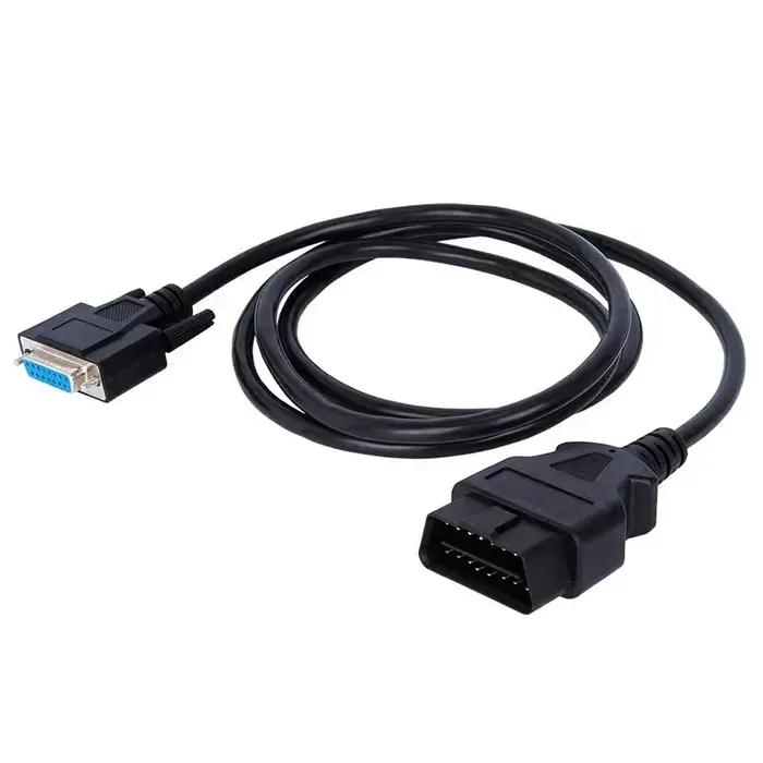 Adaptateur OBD2 16 broches vers DB15 broches, câble d'extension de voiture mâle DP 15 broches, Inter