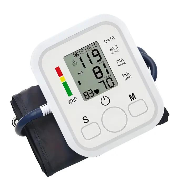 Tonomètre numérique Portable, tensiomètre, moniteur de fréquence cardiaque, bras, tensiomètre, équipement BP, médical professionnel automatique