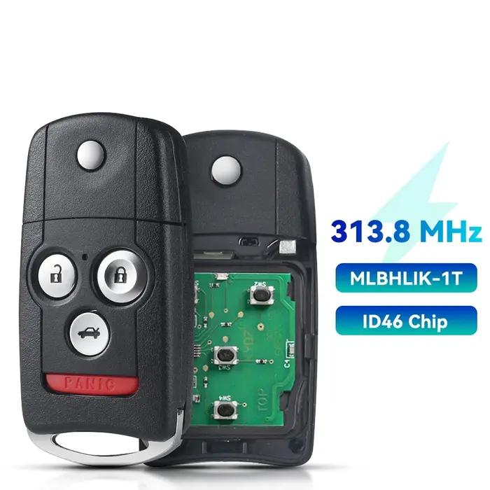 KEYYOU 2/3/4 Boutons Clé De Voiture À Distance Pour Honda CR-V Jazz L'accord 2008-2012 vieille Civic 433/313.8MHZ ID46