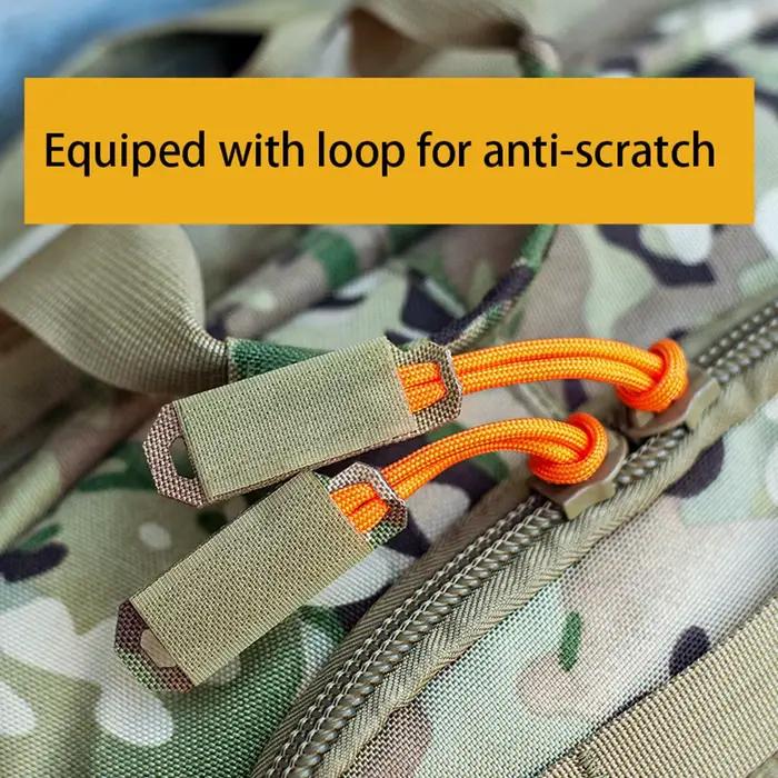 Poignées de fermeture éclair tactiques pour sac de chasse - Système MOLLE 1000D nylon laser cut
