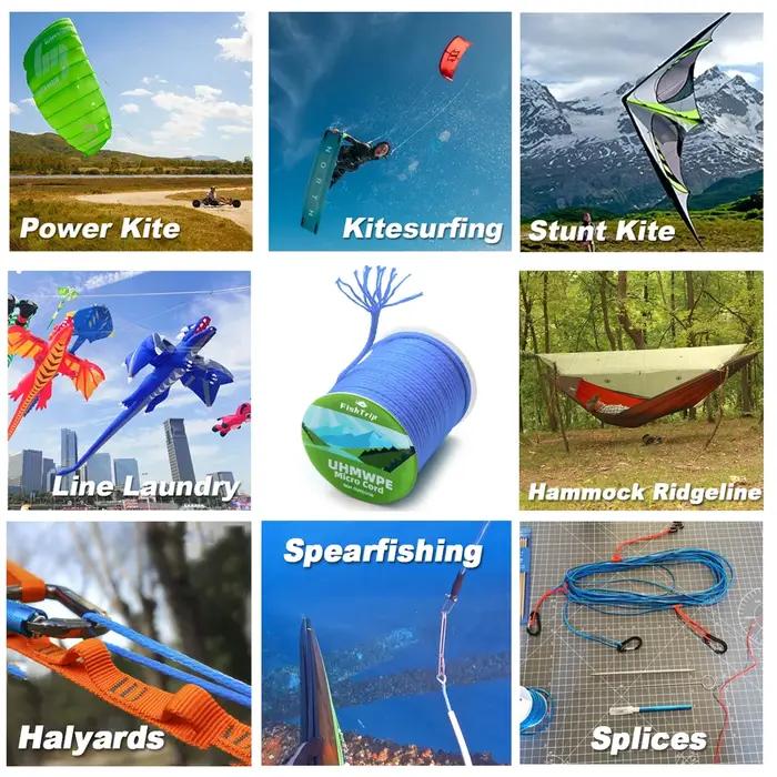 FishTrip-Fil de kitesurf, 45kg ~ 340kg, UHMWPE, aide à la pêche, conversion 02/10/2018, commande bas
