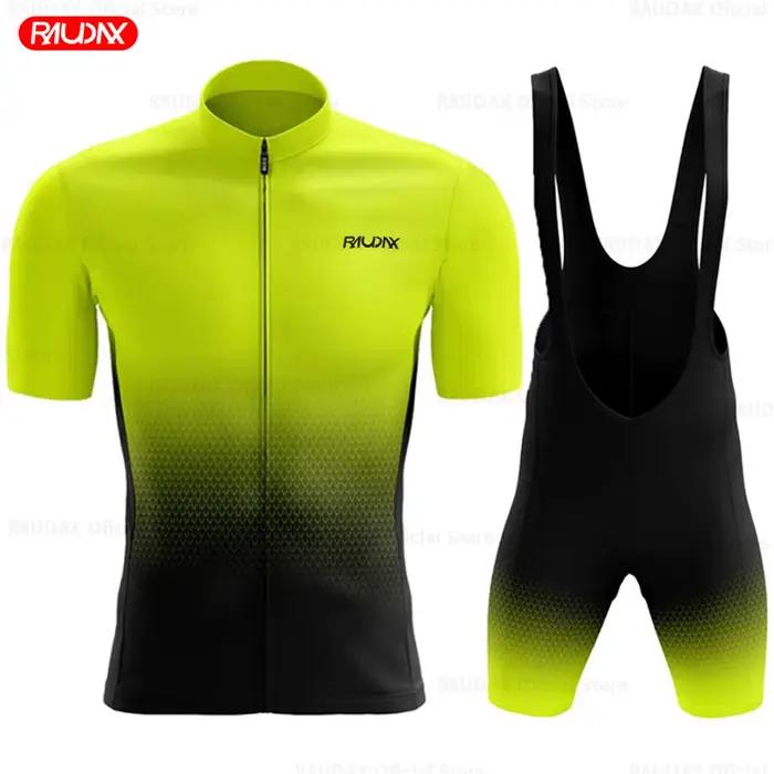 Raudax ensemble de cyclisme homme Maillot de cyclisme à manches courtes vélo cyclisme vêtements Kit