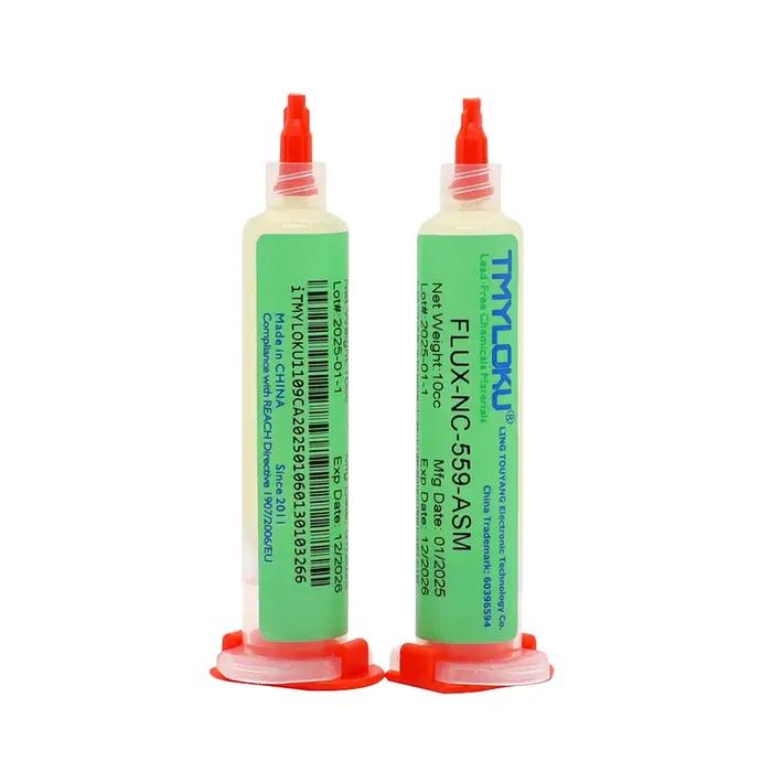 TMYLOKU10pcs RIESBA559 10cc pâte à souder flux NC-559-ASM cylindre d'huile BGA flux de flûte de soud