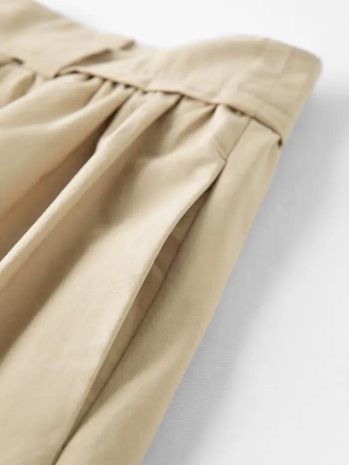 DUSHU femmes taille large taille haute a-ligne jupe 2025 automne nouveauté décontracté vêtements de