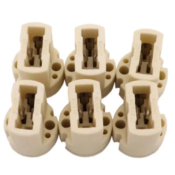 Support de lampe à câblage de vieillissement en céramique G9, 2 pièces, avec câble, convertisseur de