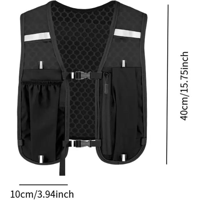 Gilet d'hydratation pour la course à pied pour femmes et hommes, résistant à l'eau, respirant, sac à dos pour les courses, la randonnée, le cyclisme, les sentiers, les marathons