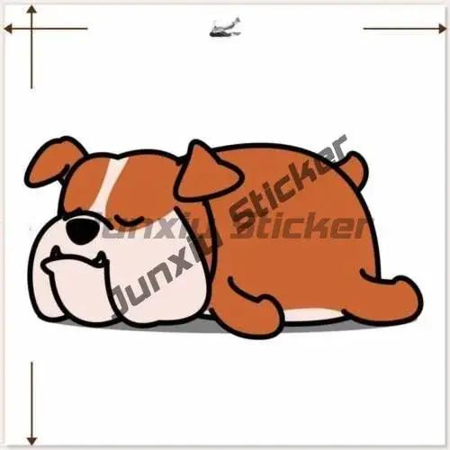 Autocollant bouledogue anglais Love My Bulldog anglais