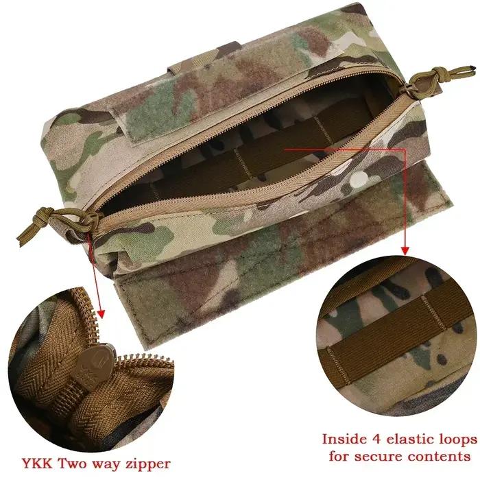 Pochette abdominale drop pouch tactique - Sac banane pour gilet porte-plaques JPC CPC LBT
