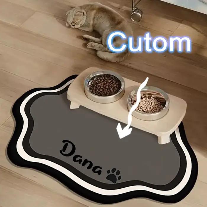 Tapis d'alimentation personnalisé pour animaux de compagnie