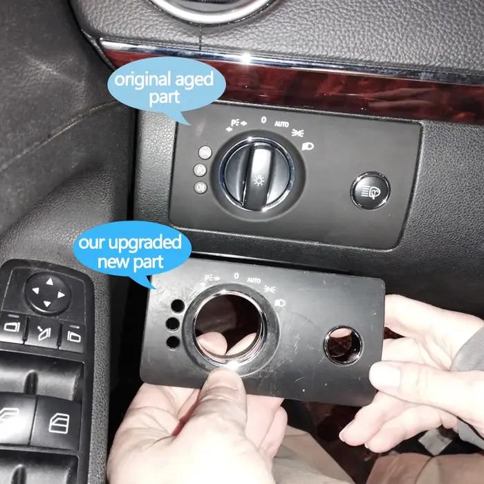 LHD – couvercle de garniture de commutateur de phare avant gauche intérieur de voiture, pour Mercede