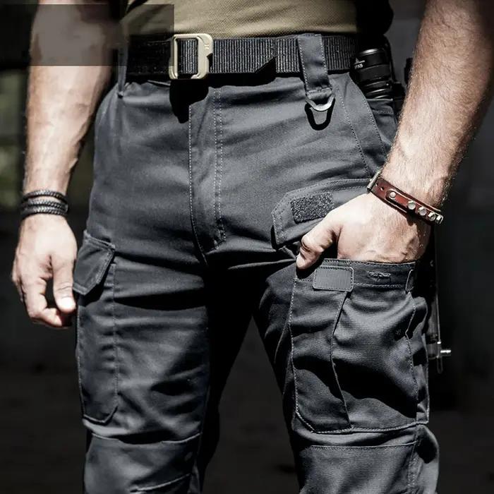 Pantalon Cargo Décontracté Homme Multi-Poches Tactique Imperméable Pour Camping Pêche Été Occasions Spéciales