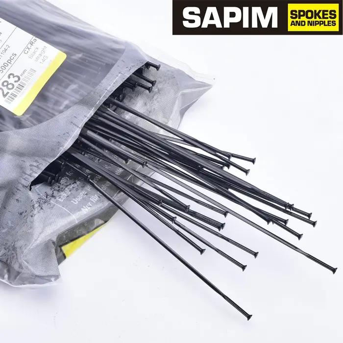 SAPIM CX-Ray Aero Bladed Bicycle Spokes J-BEND Straight rid CX RAY Spoke 2.0-0.9*2.2-2.0mm 14G