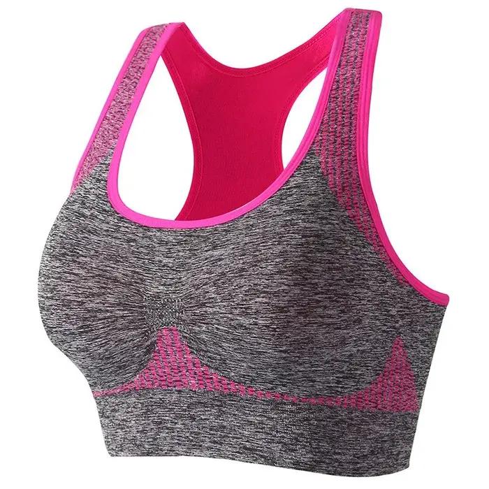 Femmes de Sport D'entraînement Bras Fitness Dos Nu Rembourré Ivy Faible Impact Soutien-Gorge Yoga Récolte Débardeur