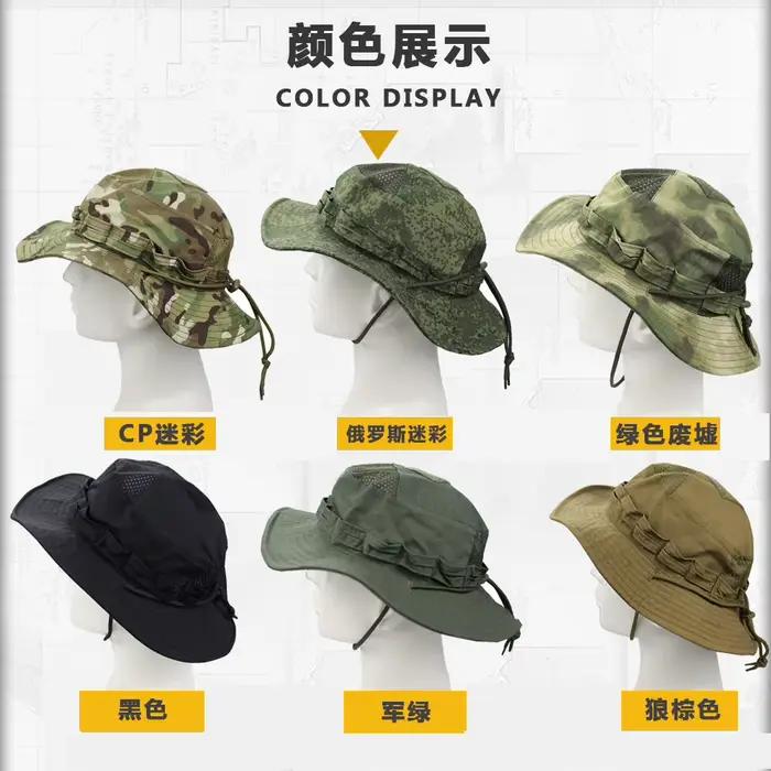 Chapeau de camouflage tactique à large bord pour l'été