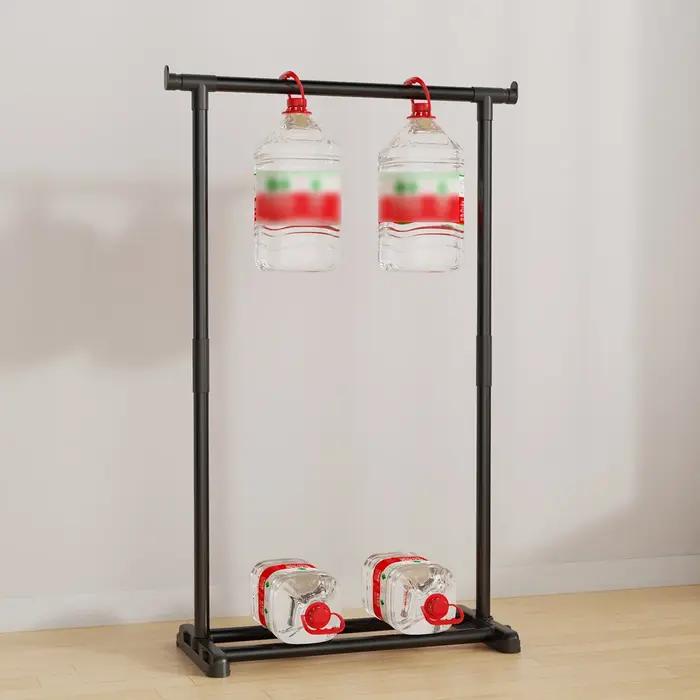 Séchoir à linge multifonctionnel en fer noir pour sécher et ranger les vêtements et accessoires occasions intérieures et extérieures