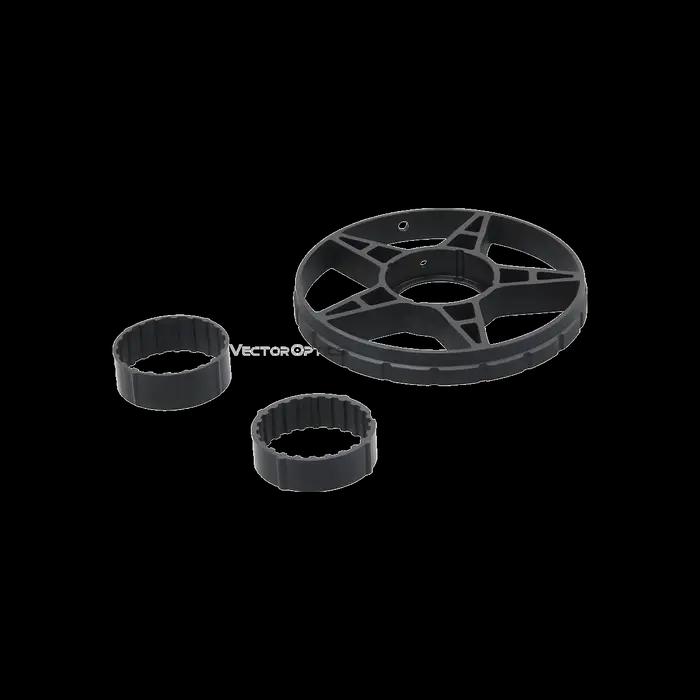 Roue de parallaxe Vector Optics universelle - 3 types aluminium pour réglage précis viseurs longue distance