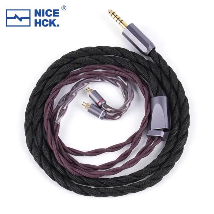 NICEHCK DragonScale 2 câble de mise à niveau pour écouteurs en alliage argent-palladium MMCX/2 broch