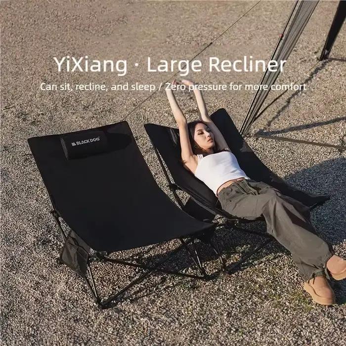 Chaise de camping pliante avec coussin doux pour sieste bureau plage pêche camping voyage confortable durable