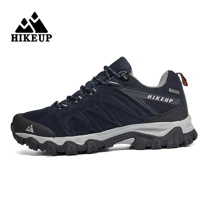 HIKEUP-Chaussures de Randonnée en Cuir Durables pour Homme, Baskets de dehors en Plein Air, de Trekk